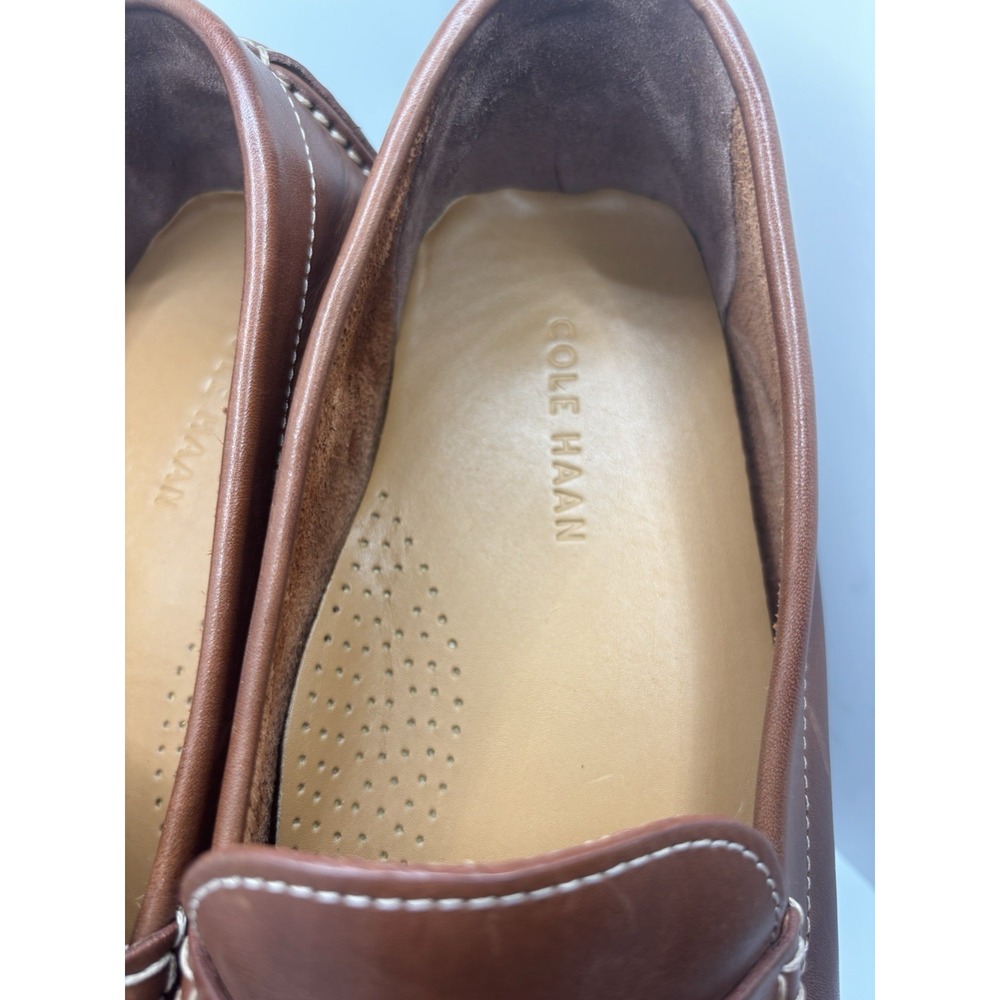 Cole Haan Howland Penny Loafers Men's 11.5 C04534 Saddle Tan Leather Driving - Picture 4 of 8